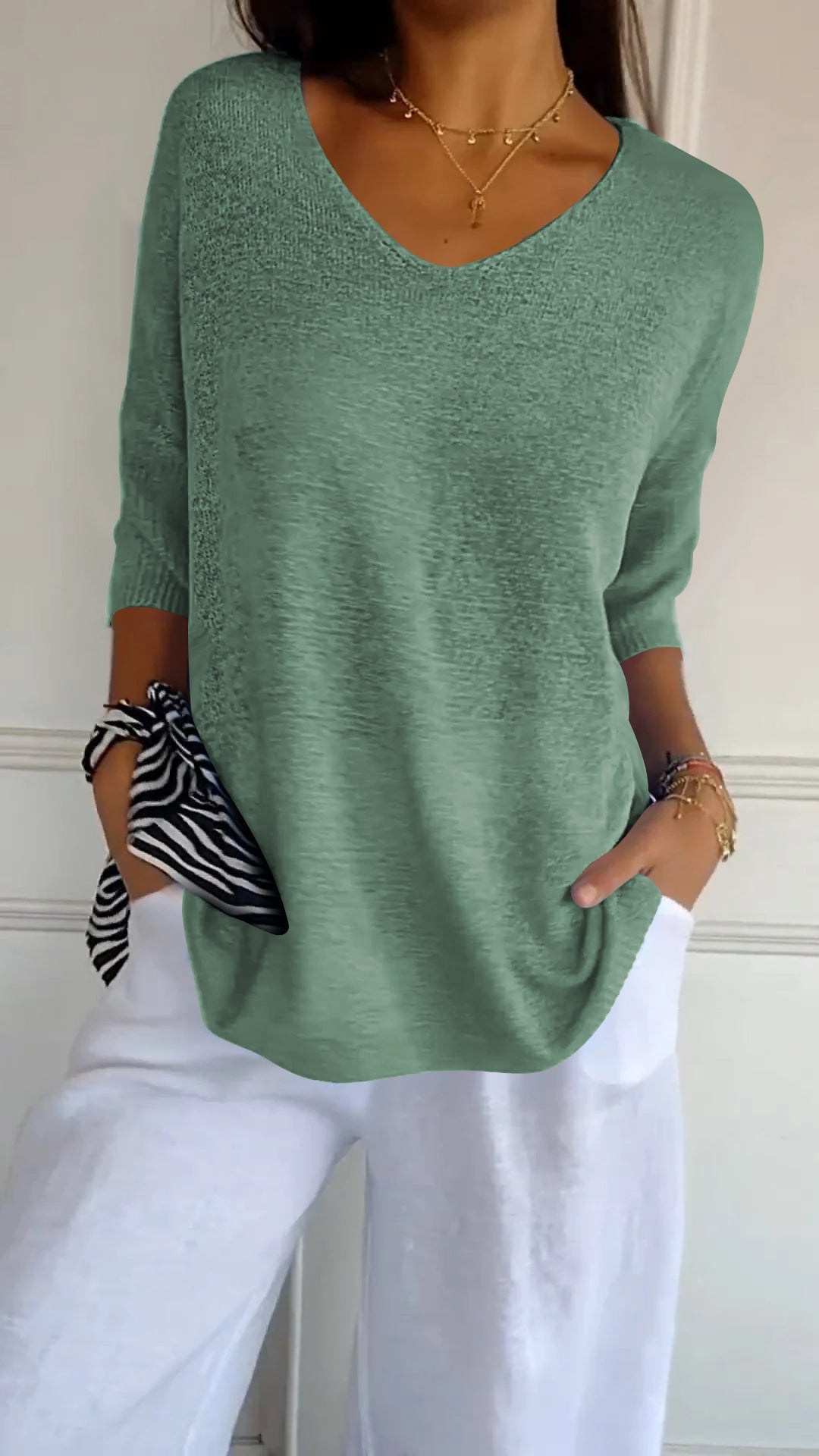 Tonantzin | Top Atempotal con Cuello en V
