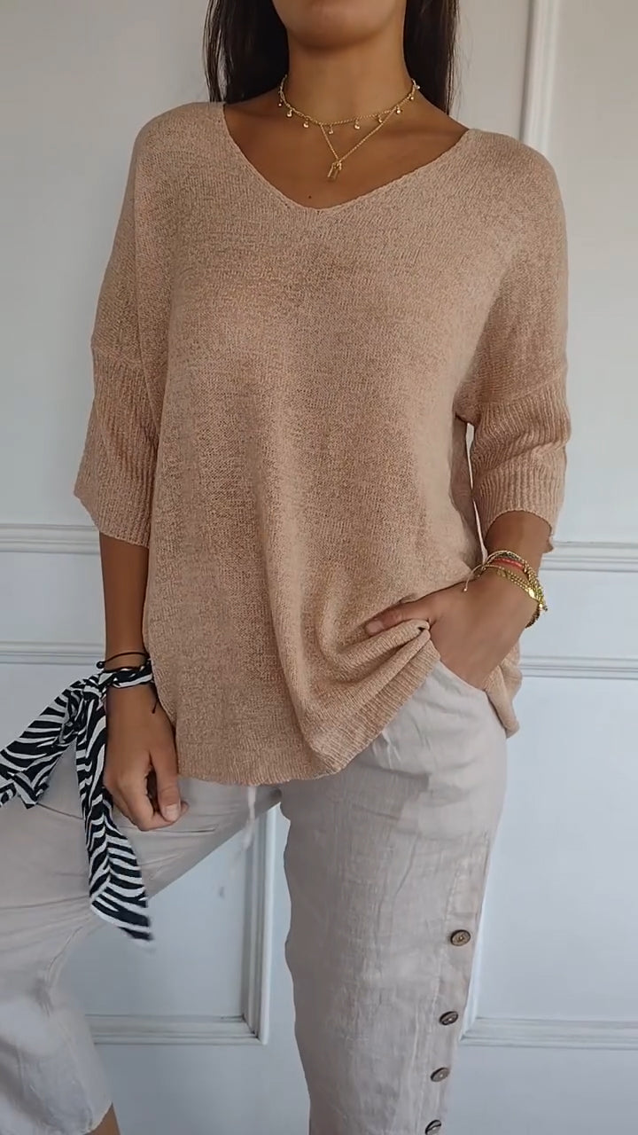 Tonantzin | Top Atempotal con Cuello en V