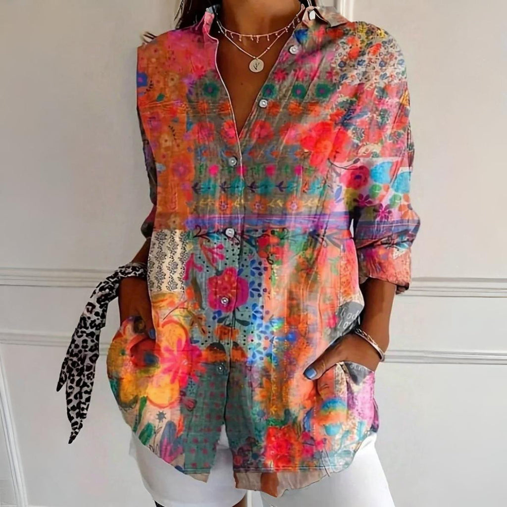 Magnolia | Blusa con Estampado Colorido