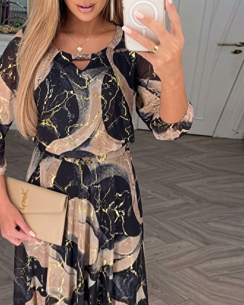 TANIA | VESTIDO DE GASA ELEGANTE