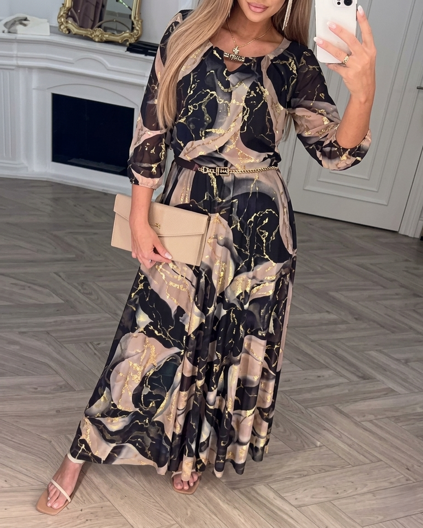 TANIA | VESTIDO DE GASA ELEGANTE