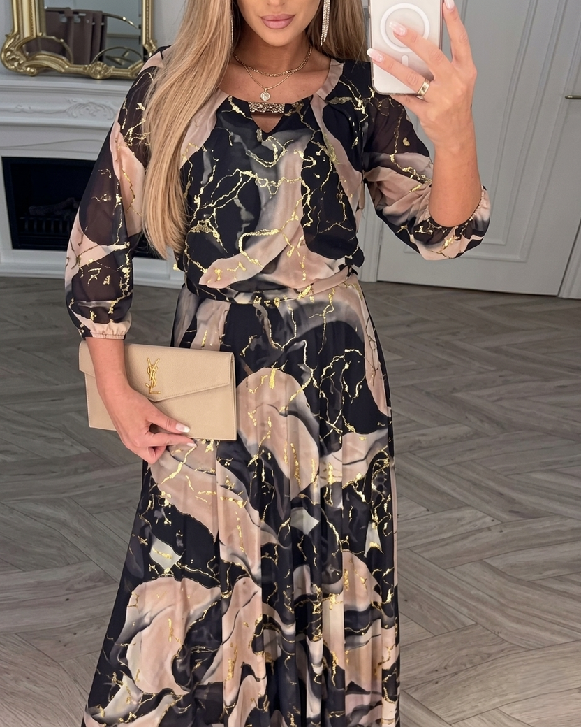 TANIA | VESTIDO DE GASA ELEGANTE