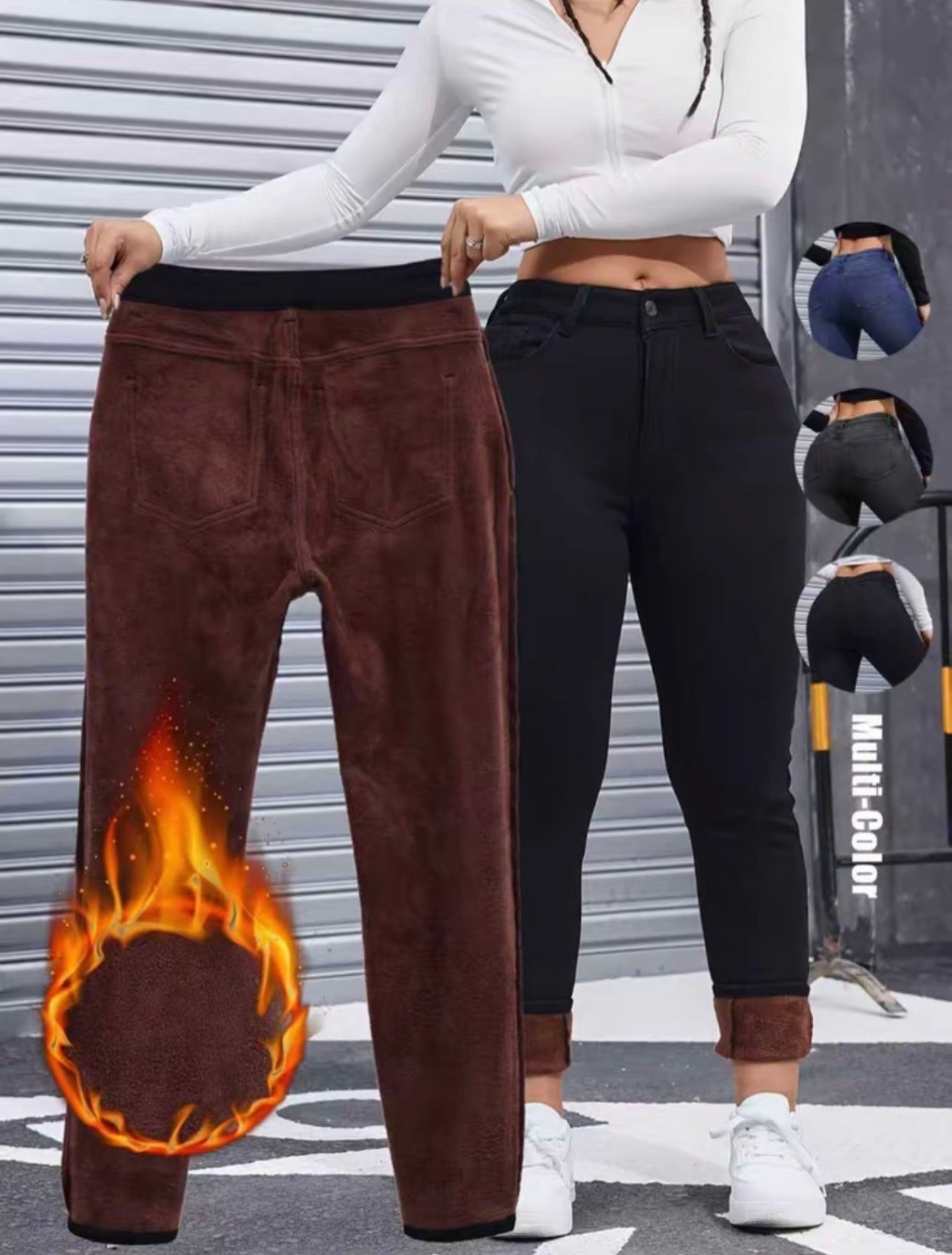 Aurora | Jeans Térmicos Afelpados