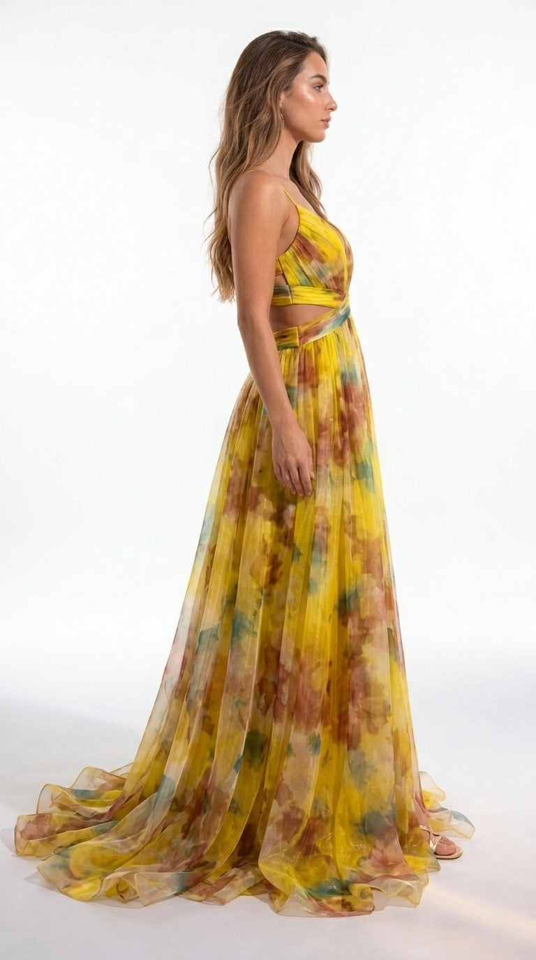 JOANA | VESTIDO ENCANTADOR CON ESTAMPADO FLORAL