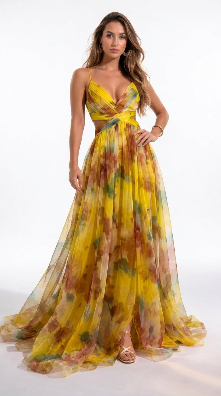 JOANA | VESTIDO ENCANTADOR CON ESTAMPADO FLORAL