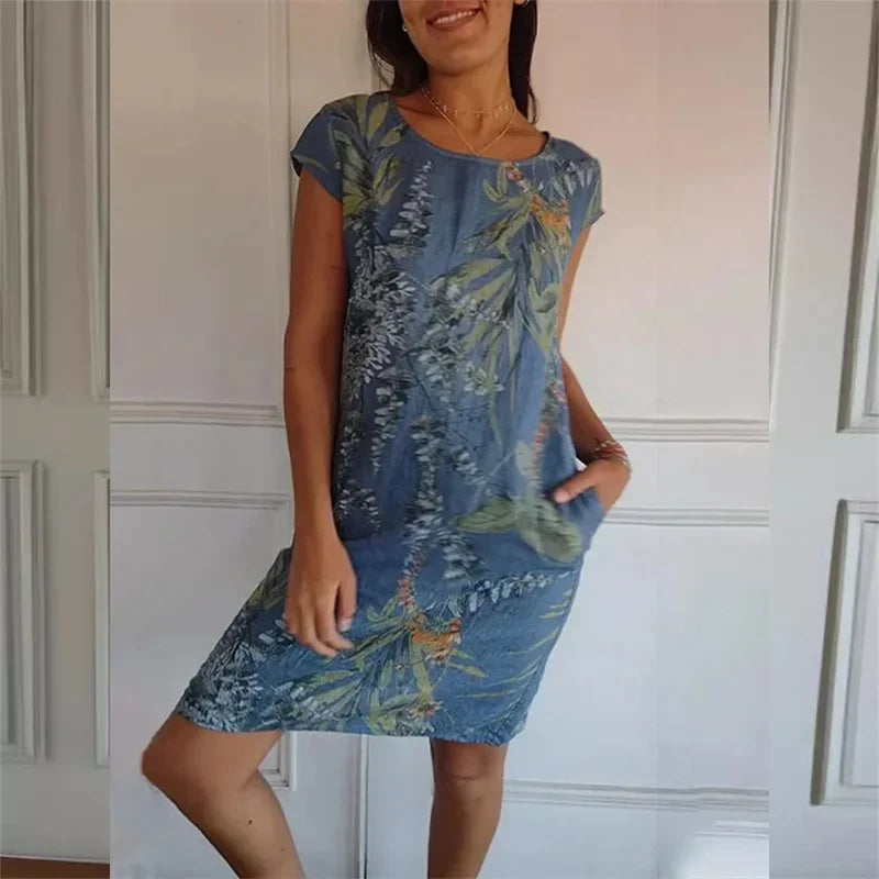 Yanira | Vestido con Detalles Florales
