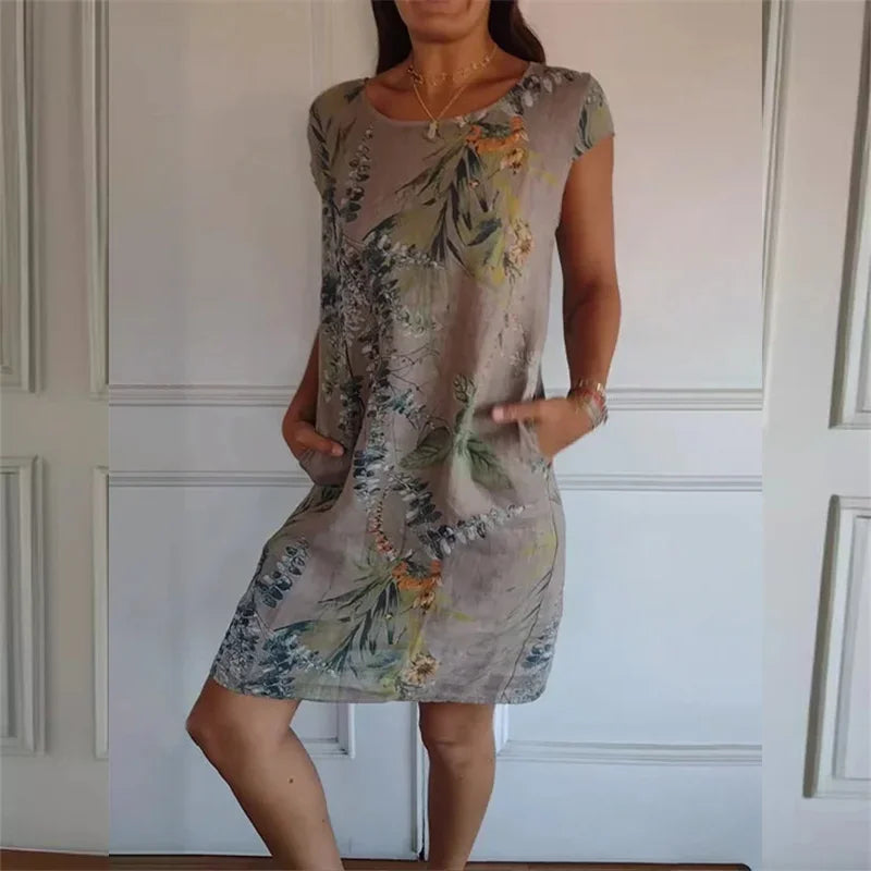 Yanira | Vestido con Detalles Florales