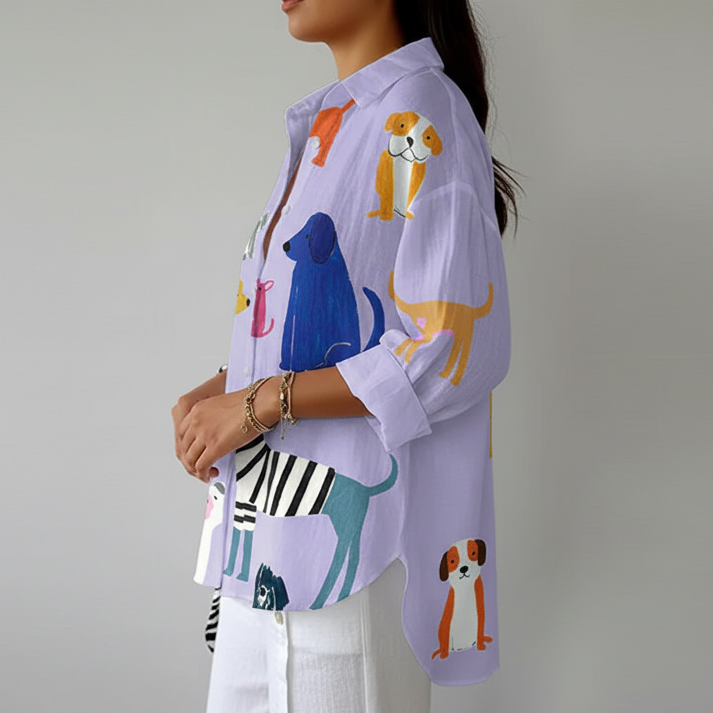 Emilia | Blusa Perros Juguetones