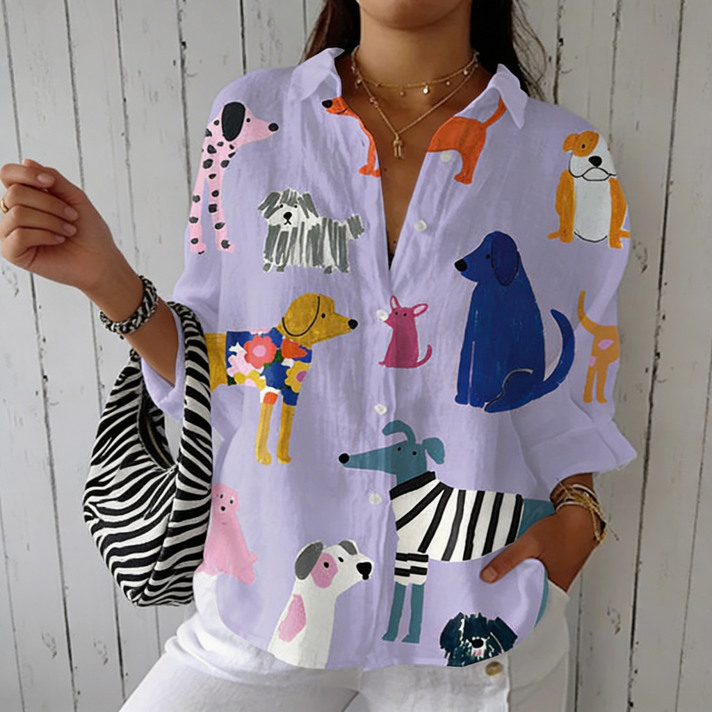 Emilia | Blusa Perros Juguetones