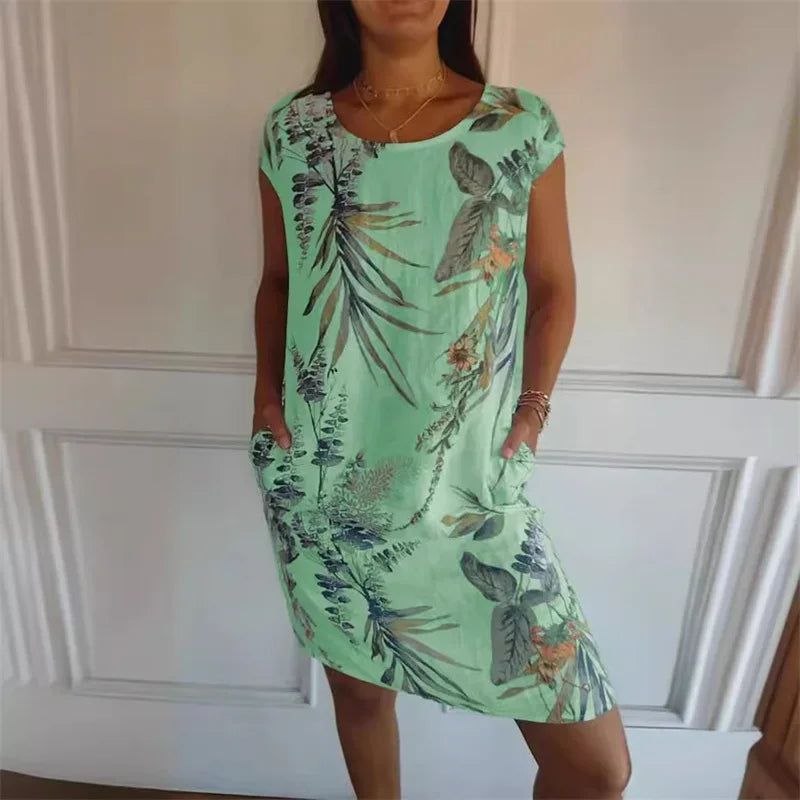 Yanira | Vestido con Detalles Florales