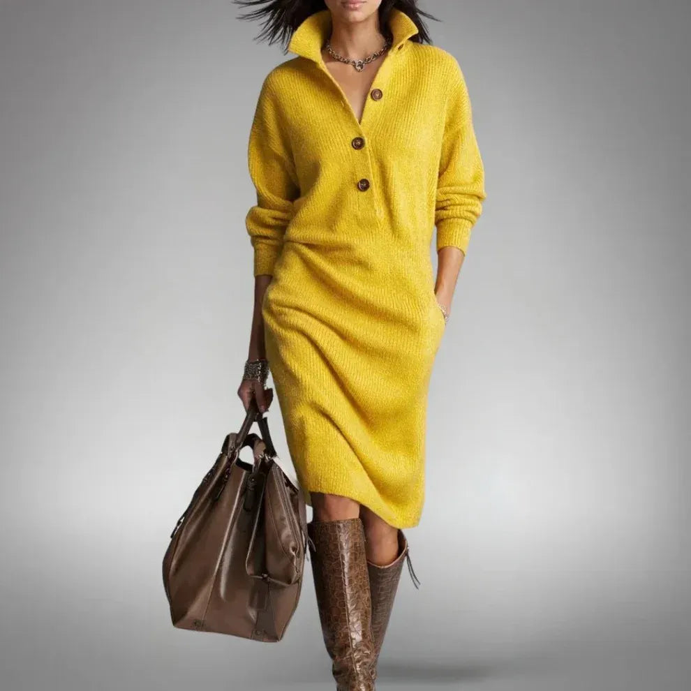 SARA | VESTIDO CASUAL DE PUNTOS