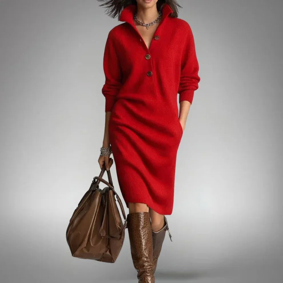SARA | VESTIDO CASUAL DE PUNTOS