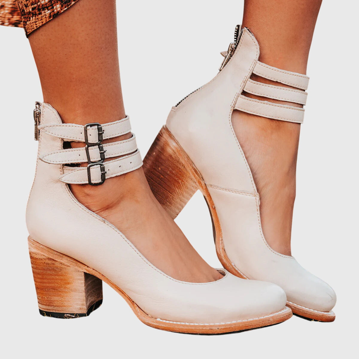 TACONES ALTOS DE CORREA