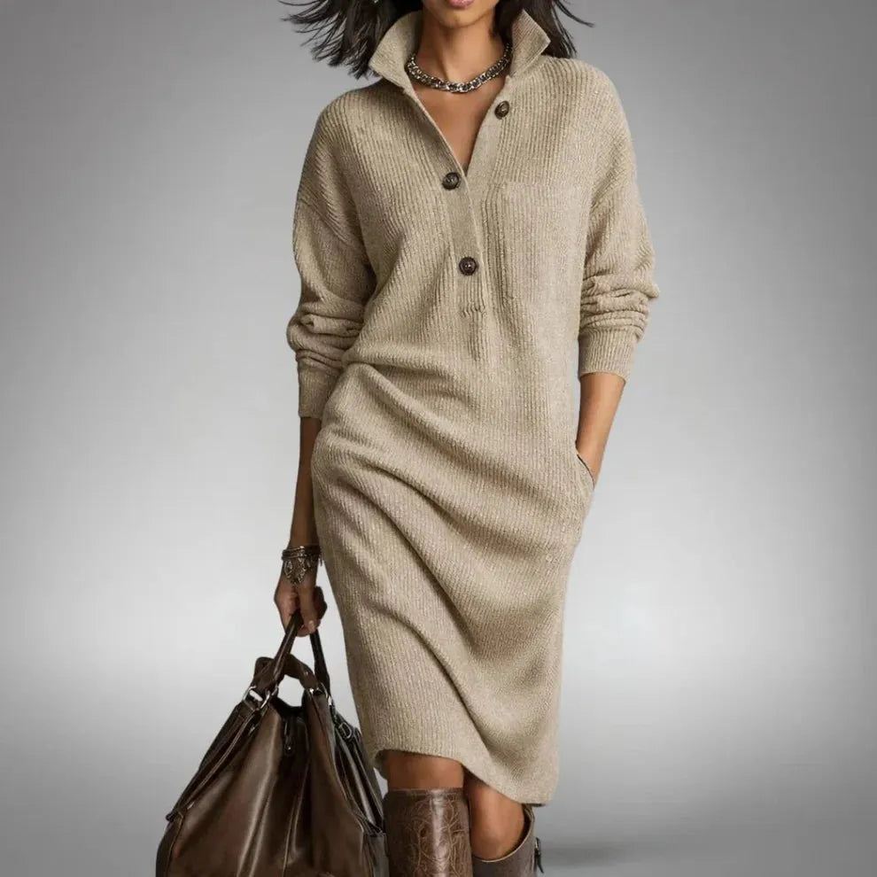 SARA | VESTIDO CASUAL DE PUNTOS