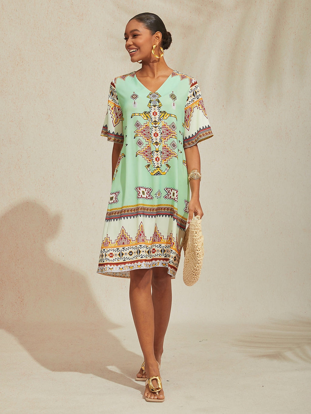 VESTIDO AURA VINTAGE PERFECTO PARA VACACIONAR