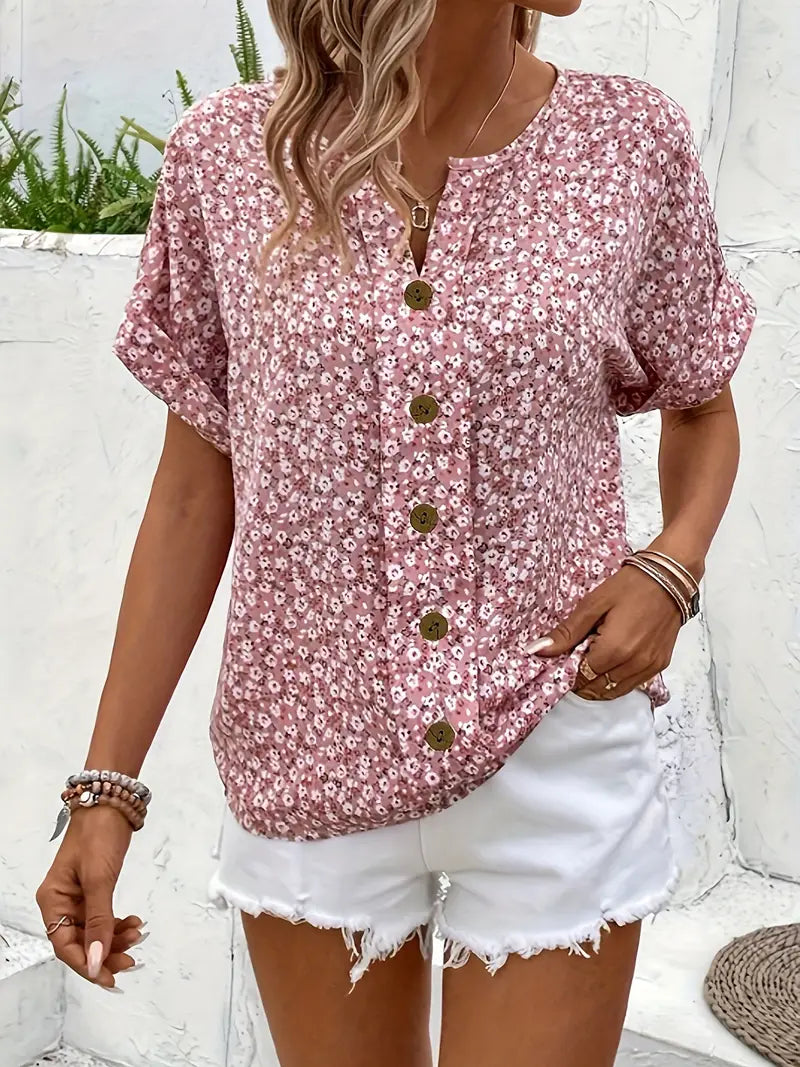 Jennifer | Blusa Floral con Botones