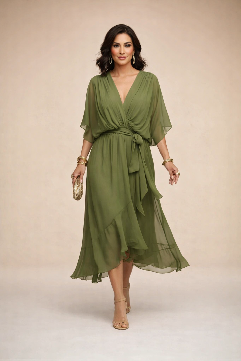 CARMEN | VESTIDO ELEGANTE CON ESCOTE EN V