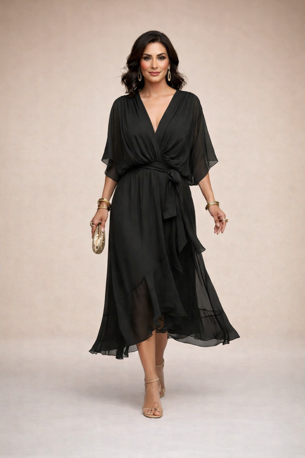CARMEN | VESTIDO ELEGANTE CON ESCOTE EN V