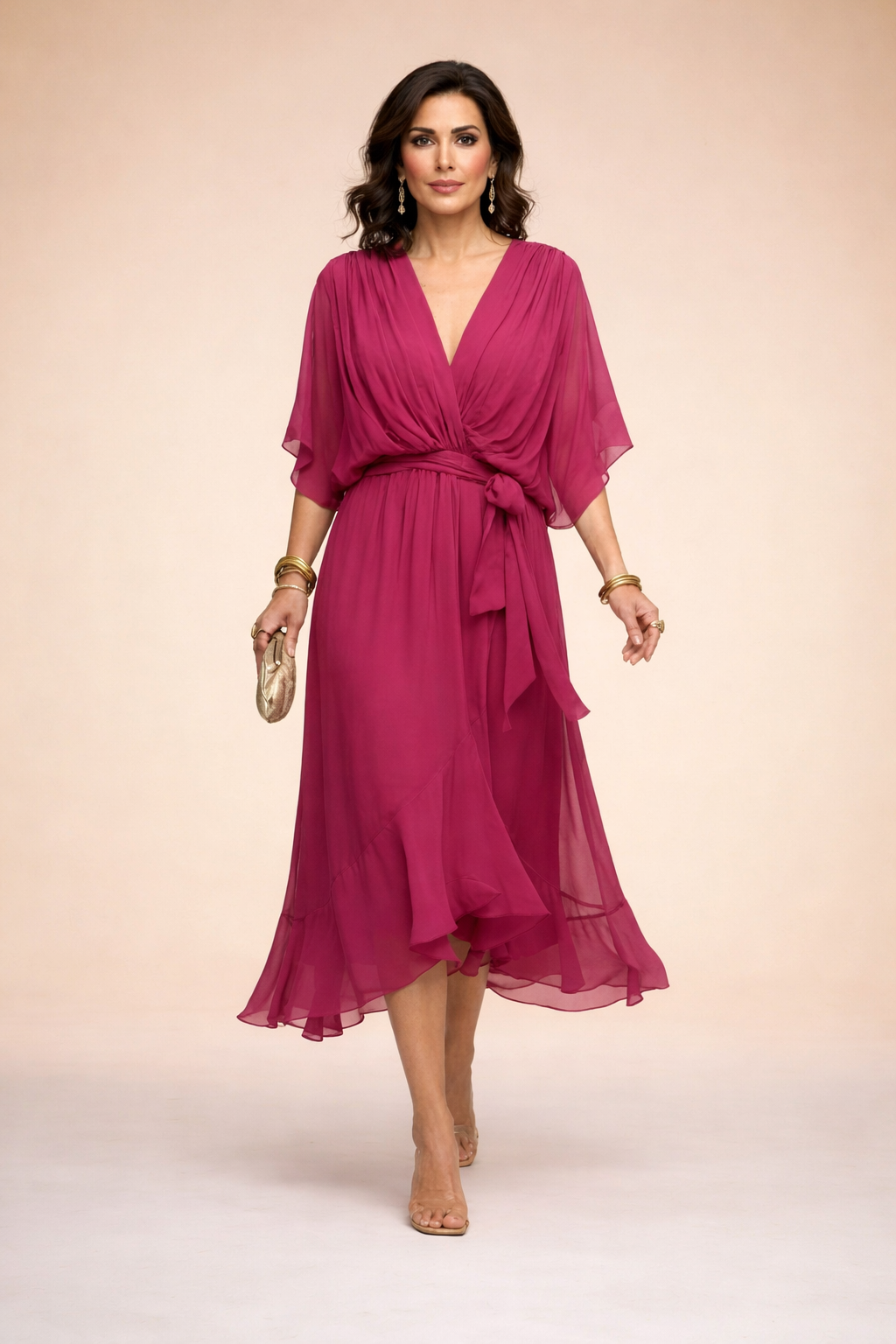 CARMEN | VESTIDO ELEGANTE CON ESCOTE EN V