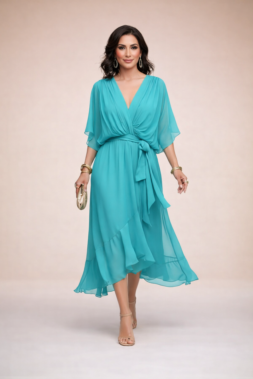 CARMEN | VESTIDO ELEGANTE CON ESCOTE EN V