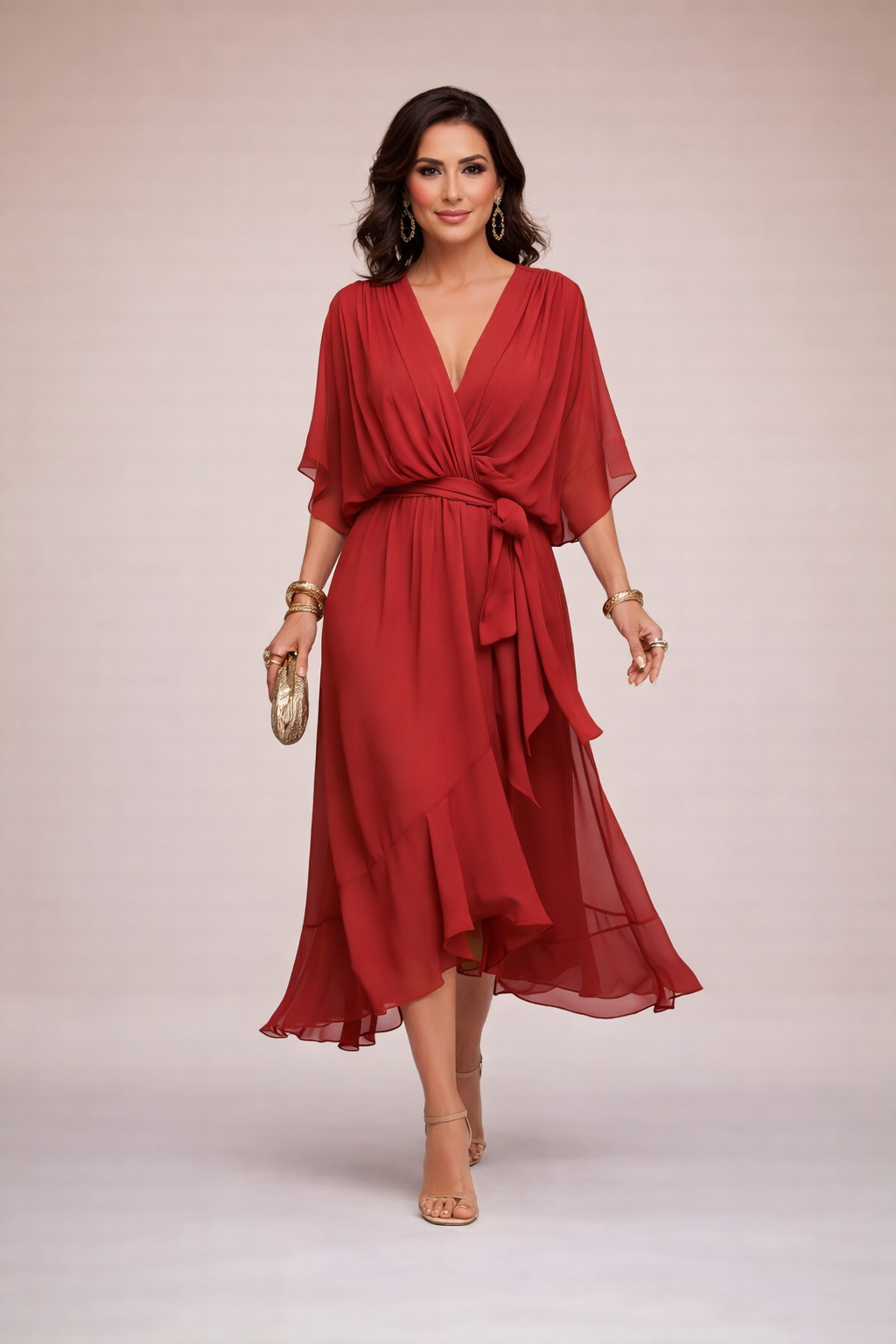 CARMEN | VESTIDO ELEGANTE CON ESCOTE EN V