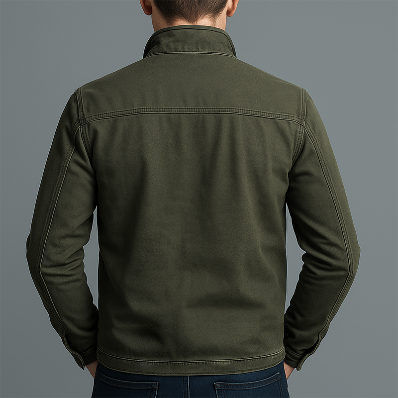 VALENTINO | CHAMARRA VINTAGE DE ALGODÓN CON CREMALLERA