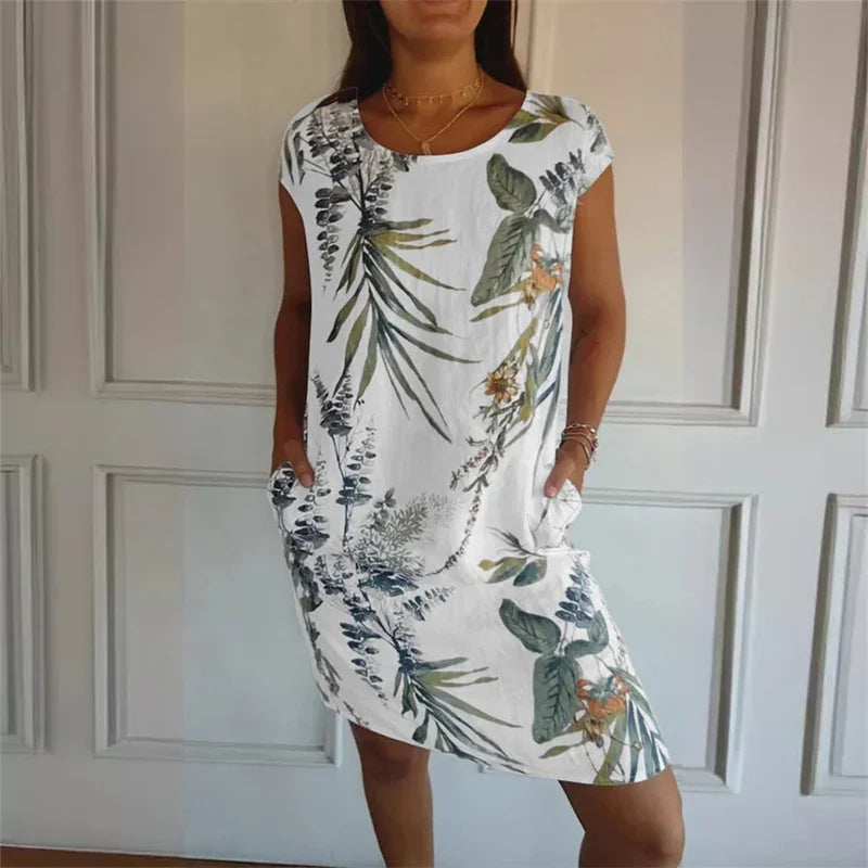 Yanira | Vestido con Detalles Florales