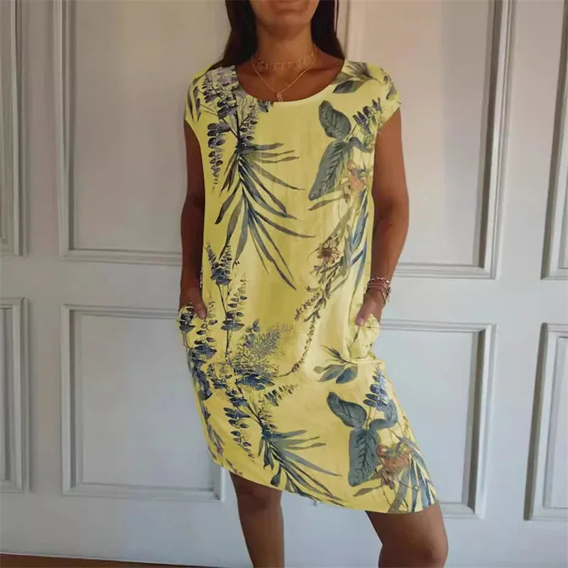 Yanira | Vestido con Detalles Florales